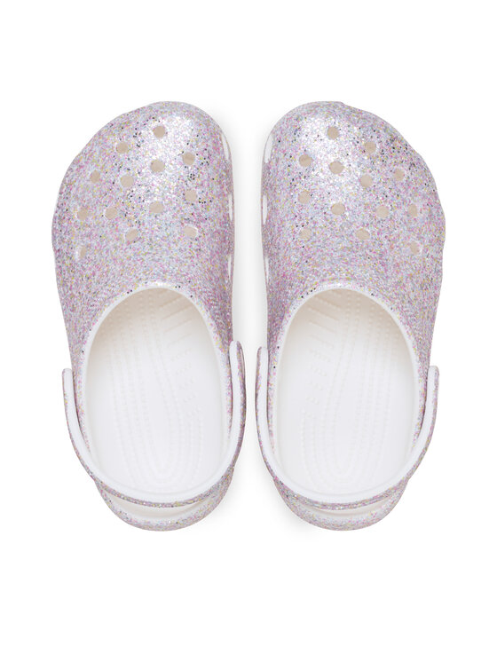 Crocs Crocs Šľapky Classic Fantasy Glitter Clog K 212561 Biela