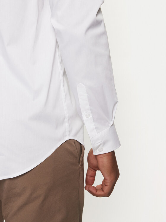 Guess Guess Риза Sunset M1YH20 W7ZK1 Бял Slim Fit