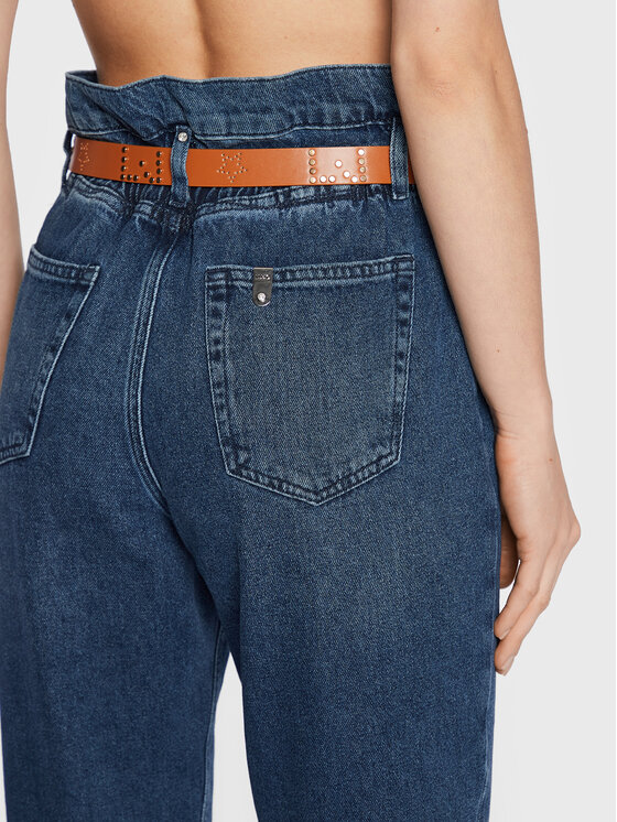 Liu Jo Liu Jo Jeans hlače UF2043 D4623 Modra Regular Fit