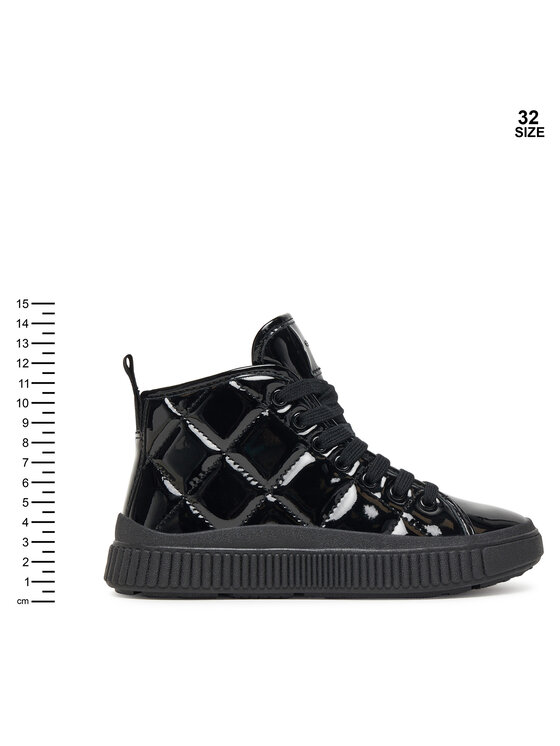 Geox Geox Snīkeri J Laquinny J56M3F 000HH C9999 S Melns