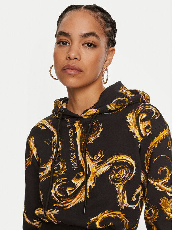 Versace Jeans Couture Versace Jeans Couture Суитшърт 77HAI3A3 FS171 Черен Regular Fit