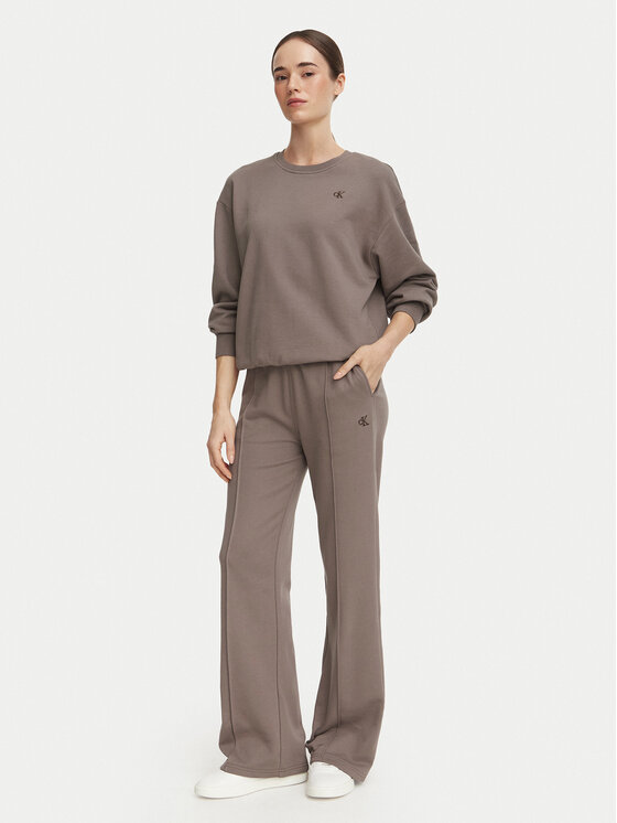 Calvin Klein Jeans Calvin Klein Jeans Bluza Monogram LV047F223G Beżowy ciemny Regular Fit