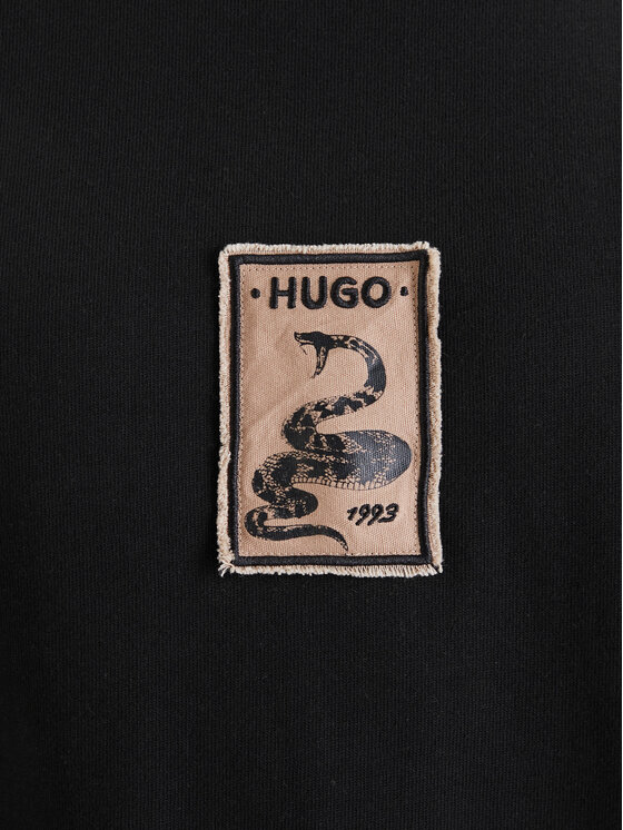 HUGO HUGO T-särk Dobul 50558407 Must Relaxed Fit