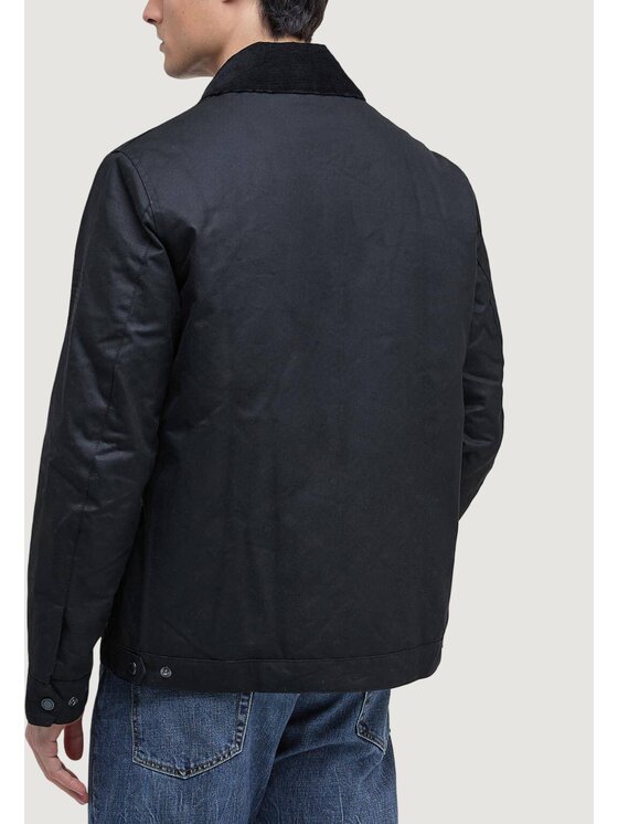 Barbour International Barbour International Kurtka skórzana WORKERS WAX Czarny Casual Fit