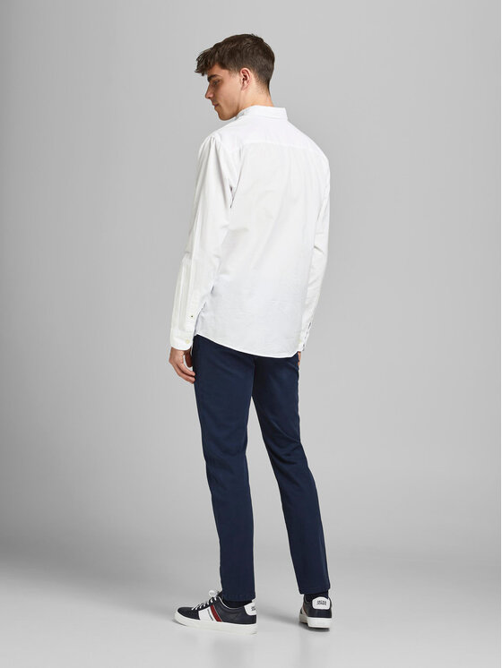 Jack&Jones Jack&Jones Marškiniai 12182486 Balta Slim Fit