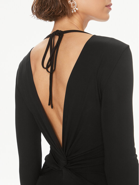 TWINSET TWINSET Rochie de seară 241TE2130 Negru Regular Fit