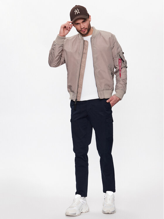 Alpha Industries Alpha Industries Kurtka bomber MA-1 191103 Beżowy Regular Fit