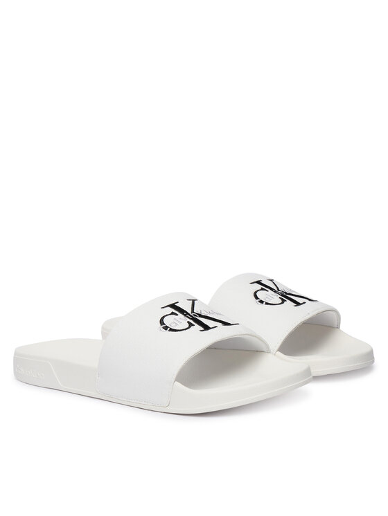 Calvin Klein Calvin Klein Iešļūcenes Ess Slide Cv YM0YM01393 Balts