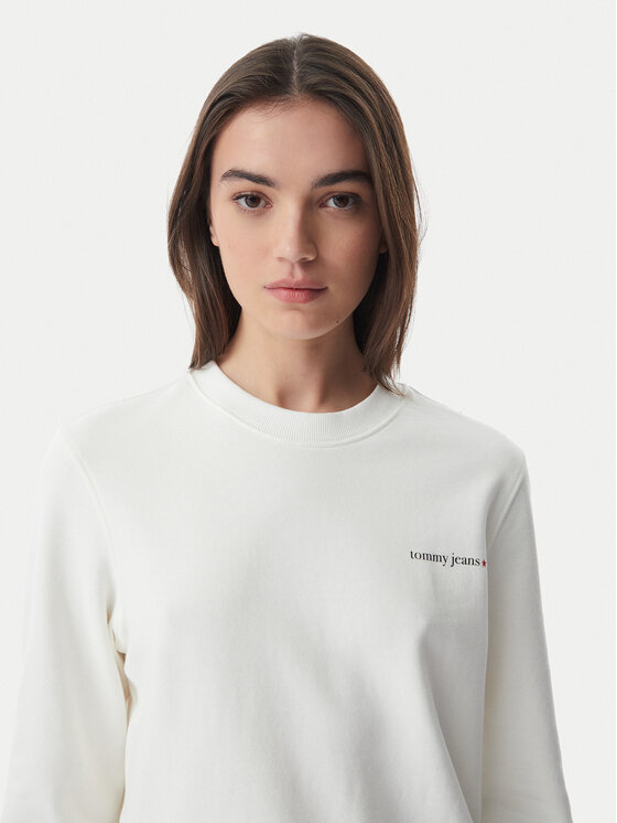 Tommy Jeans Tommy Jeans Μπλούζα Ess Logo DW0DW22829 Λευκό Regular Fit