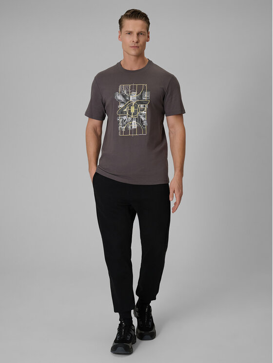 4F 4F T-Shirt CITY Szary Regular Fit
