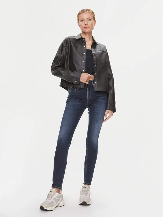 Calvin Klein Jeans Calvin Klein Jeans Košeľa J20J223240 Čierna Relaxed Fit