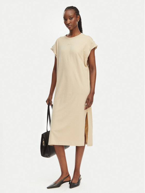 BOSS BOSS Každodenní šaty C Edress 5 50540442 Béžová Relaxed Fit