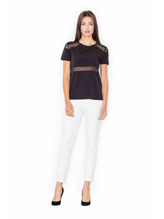 FIGL FIGL Blúzka M468 Čierna Regular Fit