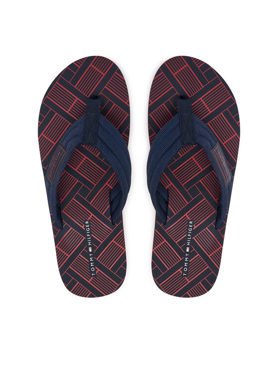 Tommy Hilfiger Tommy Hilfiger Žabky Flag Patch Beach FM0FM06004 Tmavomodrá