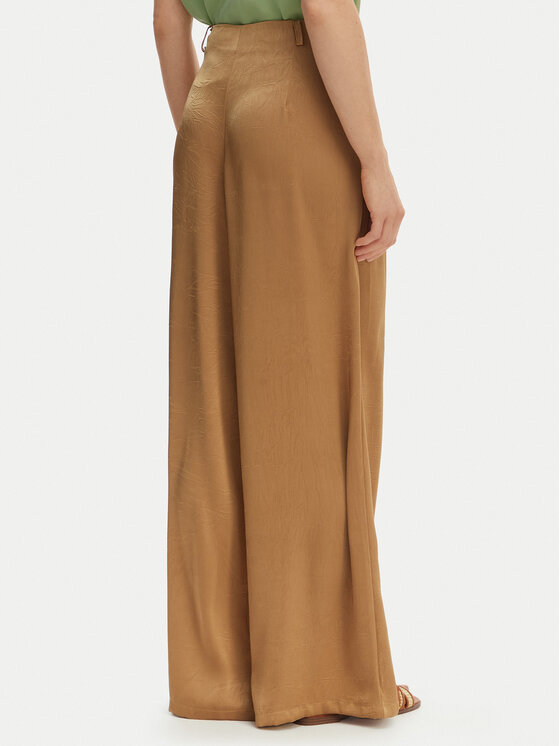 Iconique Iconique Spodnie palazzo Harper IC26-014 Brązowy jasny Wide Leg