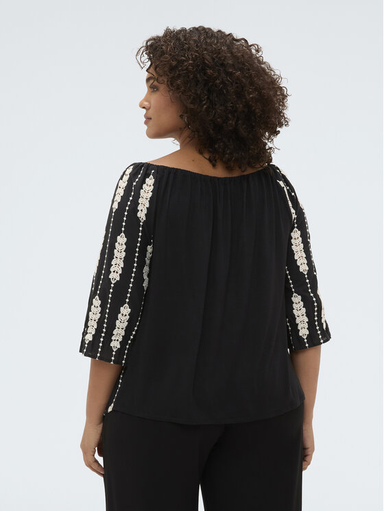 Fiorella Rubino Fiorella Rubino Blusa 2066L000681N0Z3 Nero Over Fit