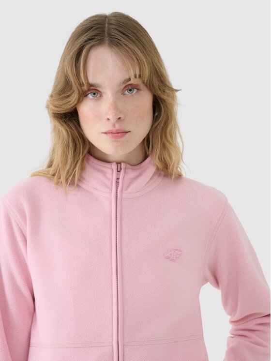 4F 4F Felpa di pile 4FWSS25TFLEF322-56S Rosa Regular Fit