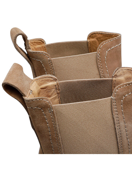 Badura Badura Klassische Stiefeletten 8118-02 Beige