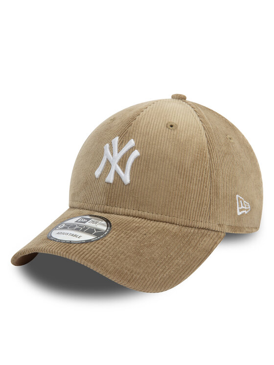 New Era New Era Шапка с козирка Cord New York Yankees 9FORTY 60580823 Бежов