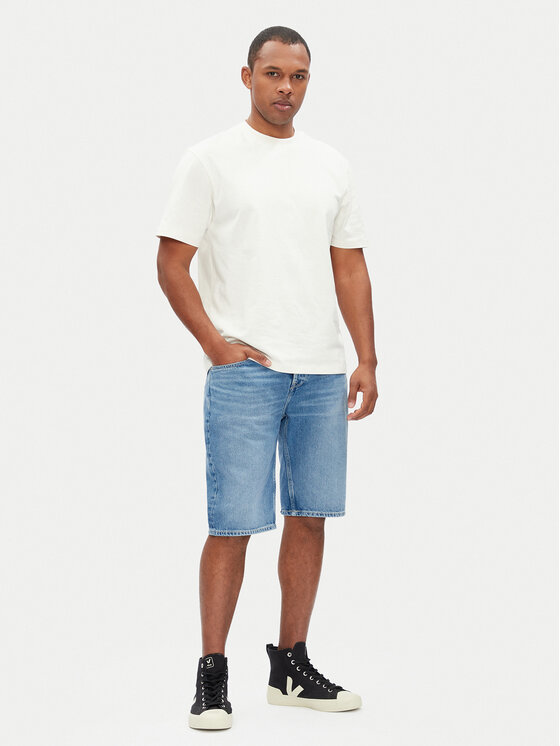 Pepe Jeans Pepe Jeans Дънкови шорти PM801079 Син Loose Fit