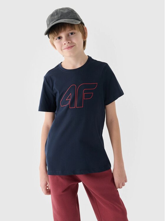 4F 4F T-Shirt 4FJWM4FJWMM00TTSHM1627-31S Σκούρο μπλε Regular Fit