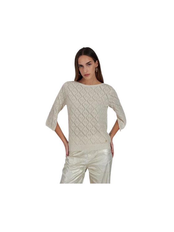 Yes Zee Yes Zee Maglione Maglia donna Beige Regular Fit