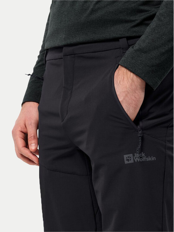 Jack Wolfskin Jack Wolfskin Outdoor hlače Glastal 1508531 Crna Regular Fit