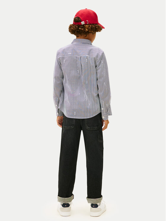 Tommy Hilfiger Tommy Hilfiger Särk KB0KB10155 Tumesinine Regular Fit