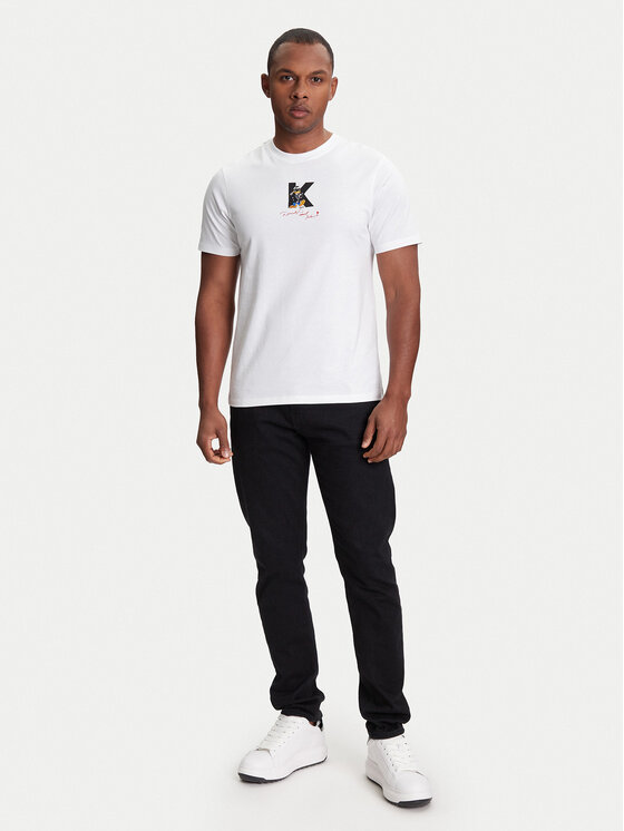 KARL LAGERFELD KARL LAGERFELD T-Shirt 755099 553270 Biały Regular Fit