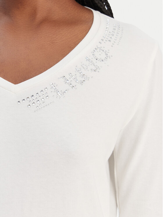 Liu Jo Sport Liu Jo Sport Bluse TA6053 JS003 Écru Regular Fit