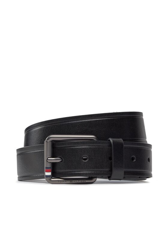 Tommy Hilfiger Pánsky opasok Casual 3.5 AM0AM12066 Čierna