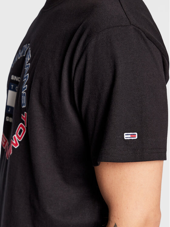 Tommy Jeans Tommy Jeans T-krekls DM0DM15676 Melns Relaxed Fit