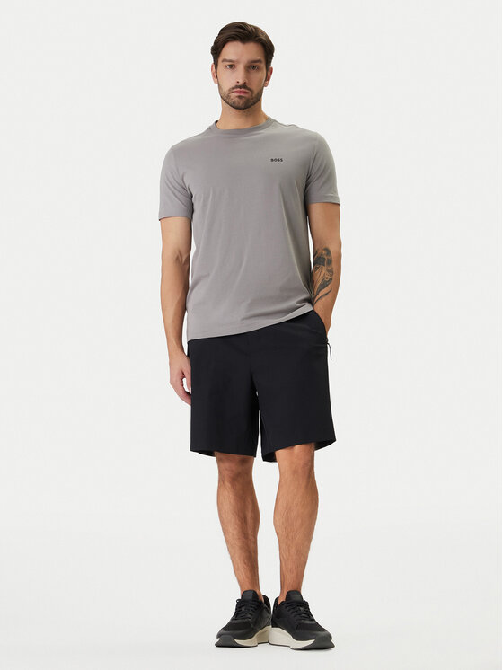 BOSS BOSS Pantalon scurți din material Spirit70 50559983 Negru Relaxed Fit