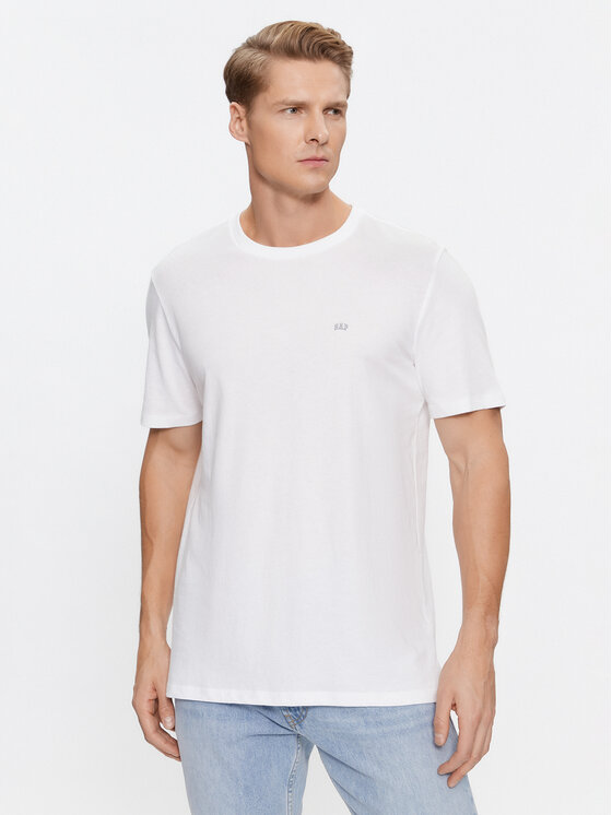 Gap Tričko 753766-01 Biela Regular Fit