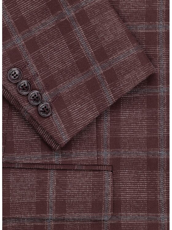 Pako Lorente Pako Lorente Marynarka P26WF-3X-017 Bordowy Straight Fit