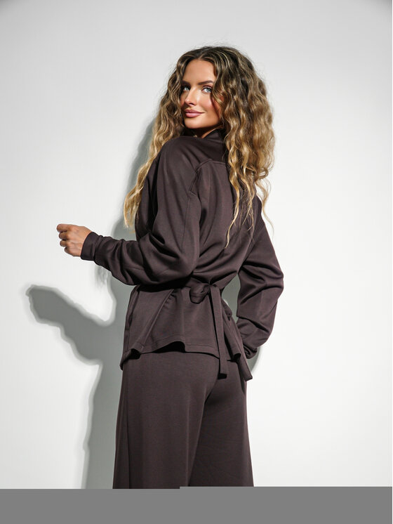 LilaLou LilaLou Dres Coce Brązowy Regular Fit