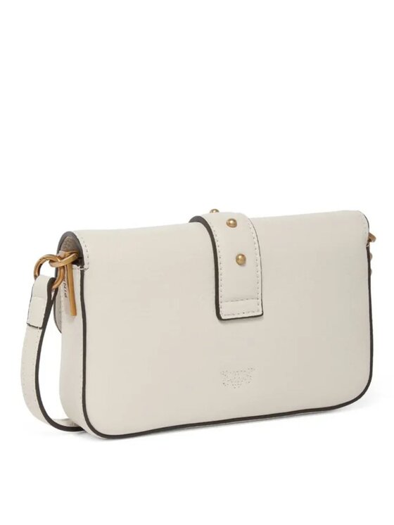 PINKO PINKO Σάκος Love one slouchy baby bottalato soft Λευκό