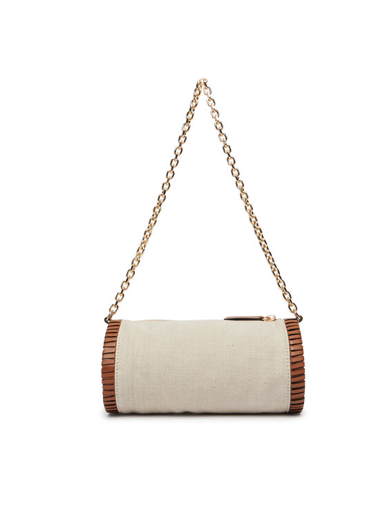 Tommy Hilfiger Tommy Hilfiger Torbica Th Elev Summ Chain Bag Canvas AW0AW18635 Bež