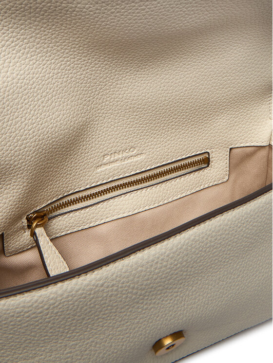 PINKO PINKO Handtasche Love One Mini Slouchy Fl Al 25-26 104340 A2OX Écru