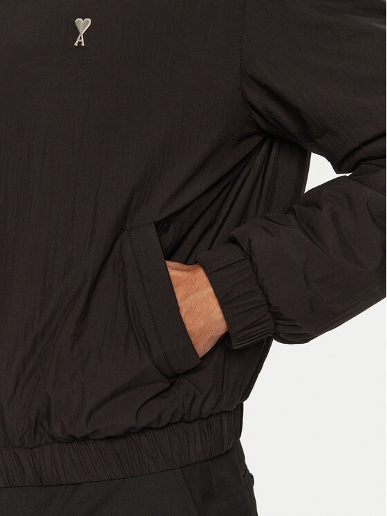 AMI Paris AMI Paris Prijelazna jakna HJK034.PA0009 Crna Regular Fit