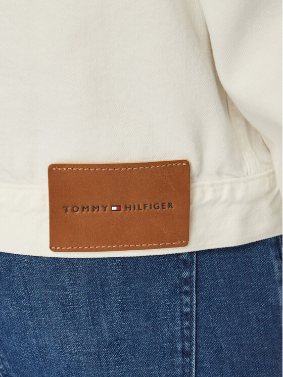 Tommy Hilfiger Tommy Hilfiger Дънково яке MW0MW45096 Бял Regular Fit