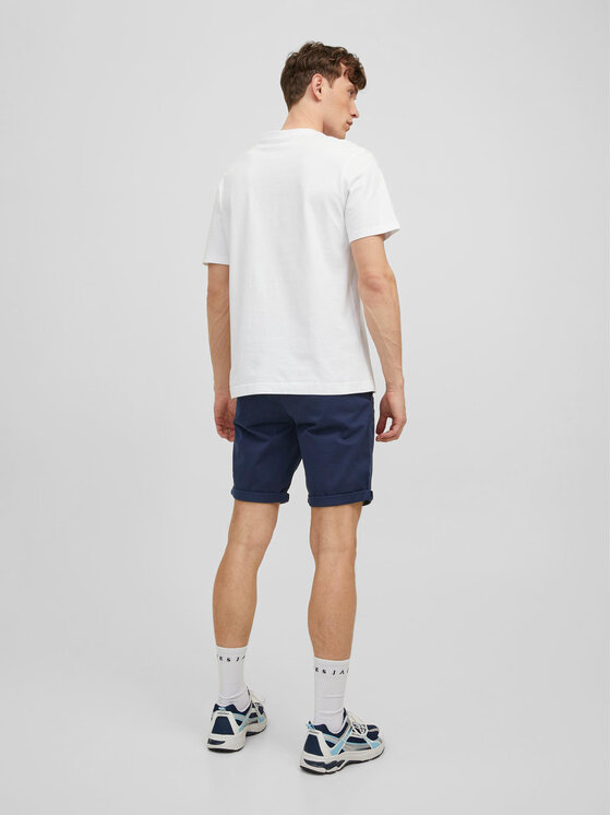 Jack & Jones Jack & Jones Pantalon scurți din material Bowie 12165604 Bleumarin Regular Fit