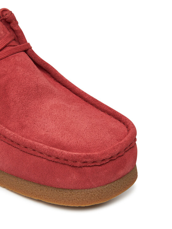 Clarks Clarks Półbuty Wallabee  26180921 Czerwony