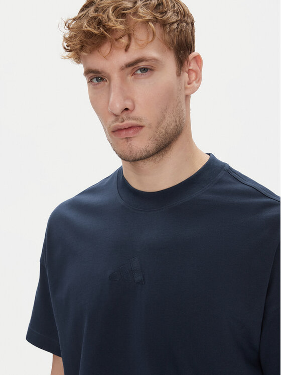 adidas adidas T-krekls ALL SZN JX5080 Tumši zils Loose Fit