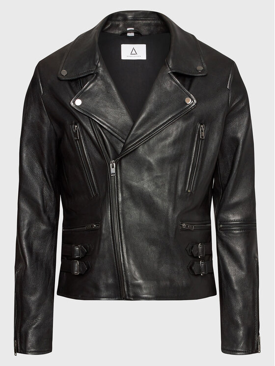 Serge Pariente Serge Pariente Lederjacke Dylan Schwarz Regular Fit