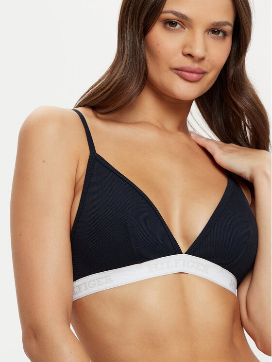 Tommy Hilfiger Tommy Hilfiger Bralette krūšturis UW0UW05537 Tumši zils