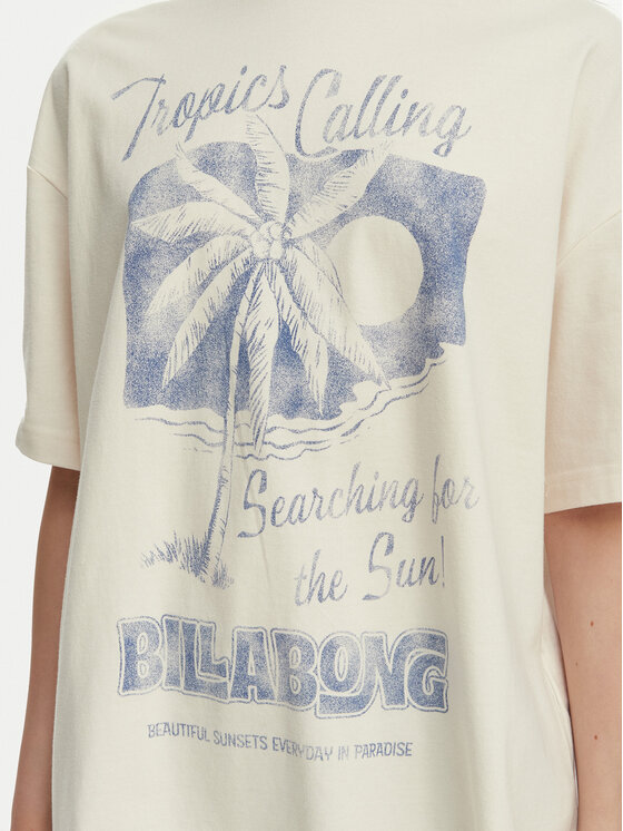 Billabong Billabong T-Shirt This Sunny Time EBJZT00479 Biały Loose Fit