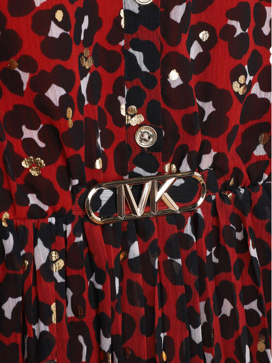MICHAEL KORS KIDS MICHAEL KORS KIDS Rochie tip cămașă R12175 Roșu Regular Fit