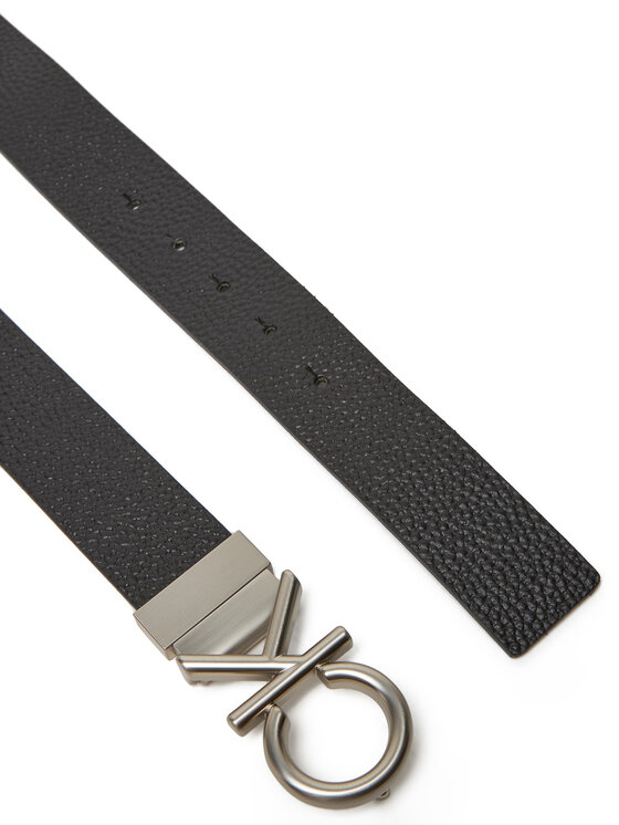 Calvin Klein Calvin Klein Чоловічий ремінь Ck Hallmark Logo 35Mm Adj/Rev LV04D7034G Чорний