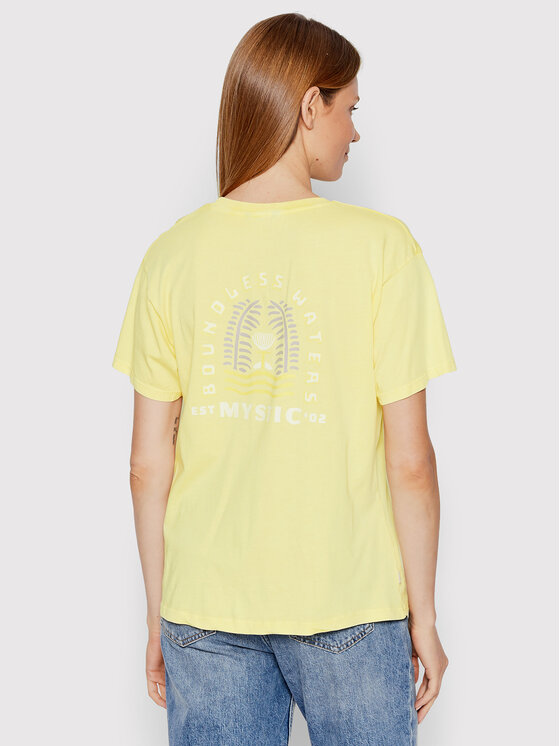 Mystic Mystic T-Shirt Boundless 35105.220350 Żółty Regular Fit